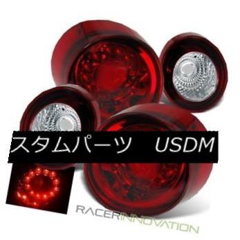 テールライト 05-10シボレーコバルトクーペレッド4PC LEDテールライトリアブレーキランプ For 05-10 Chevy Cobalt Cou