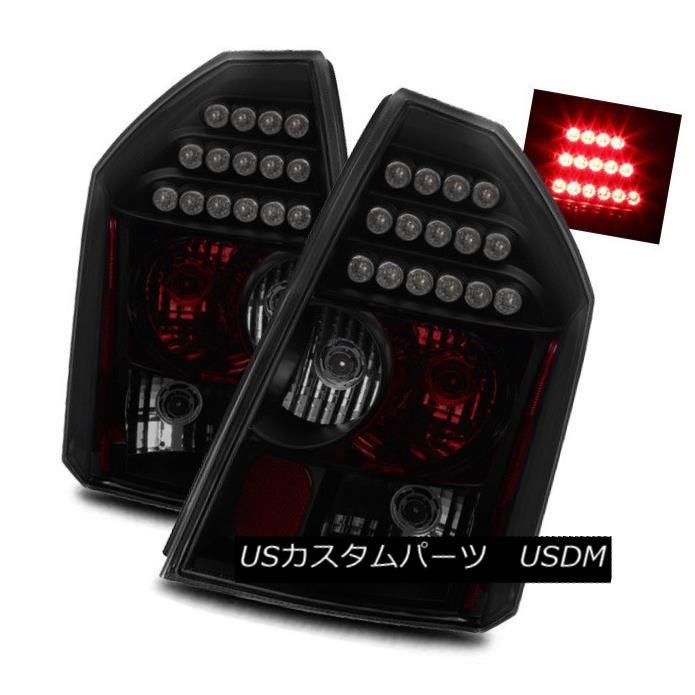 テールライト 05-07クライスラー300Cブラックスモーク左/右LEDテールライトリアブレーキランプ For 05-07 Chrysler 300C