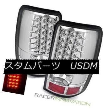 テールライト 00-06シボレー郊外のクロームLEDテールライトリアブレーキランプ For 00-06 Chevy Suburban Chrome L