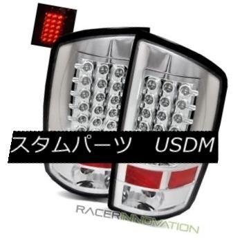 テールライト 02-06 Dodge Ram 1500 / 03-06 2500/3500クロームLEDテールライトリアブレーキランプ For 02-
