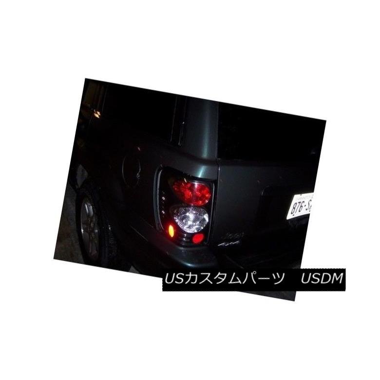 テールライト 99-04ジープグランドチェロキーブラックLH + RH Altezzaテールライトリアブレーキランプ For 99-04 Jeep Gの画像