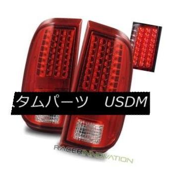 テールランプ 08-12 F250 / F350 / F450スーパーデューティーユーロレッドクリアLEDテールライトブレーキランプ For 08-1 その他ライト-ライト、レンズ-自動車