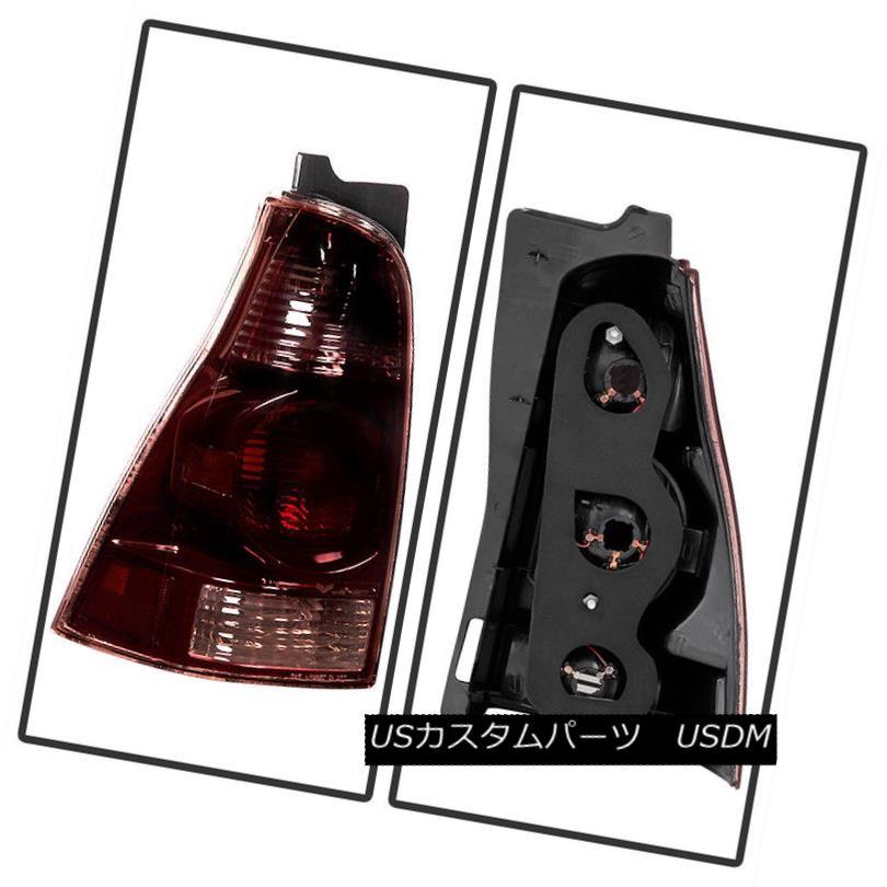 テールライト 03-05用トヨタ4Runnerダークレッド左/右テールライトリアブレーキランプセット For 03-05 Toyota 4Runnerの画像