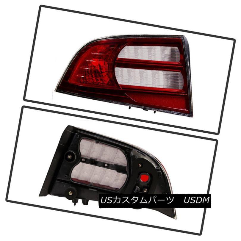 テールライト 04-08のためにAcura TL赤クリア左/右テールライトリアブレーキランプアセンブリ For 04-08 Acura TL Redの画像