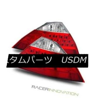 テールライト 06-07ホンダアコード4DRセダンJDMレッドクリアテールライトブレーキランプ For 06-07 Honda Accord 4DR