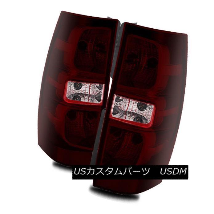 テールライト 07-14シボレー郊外/タホダークレッド/クリアLH / RHテールライトリアブレーキランプ For 07-14 Chevy Subur