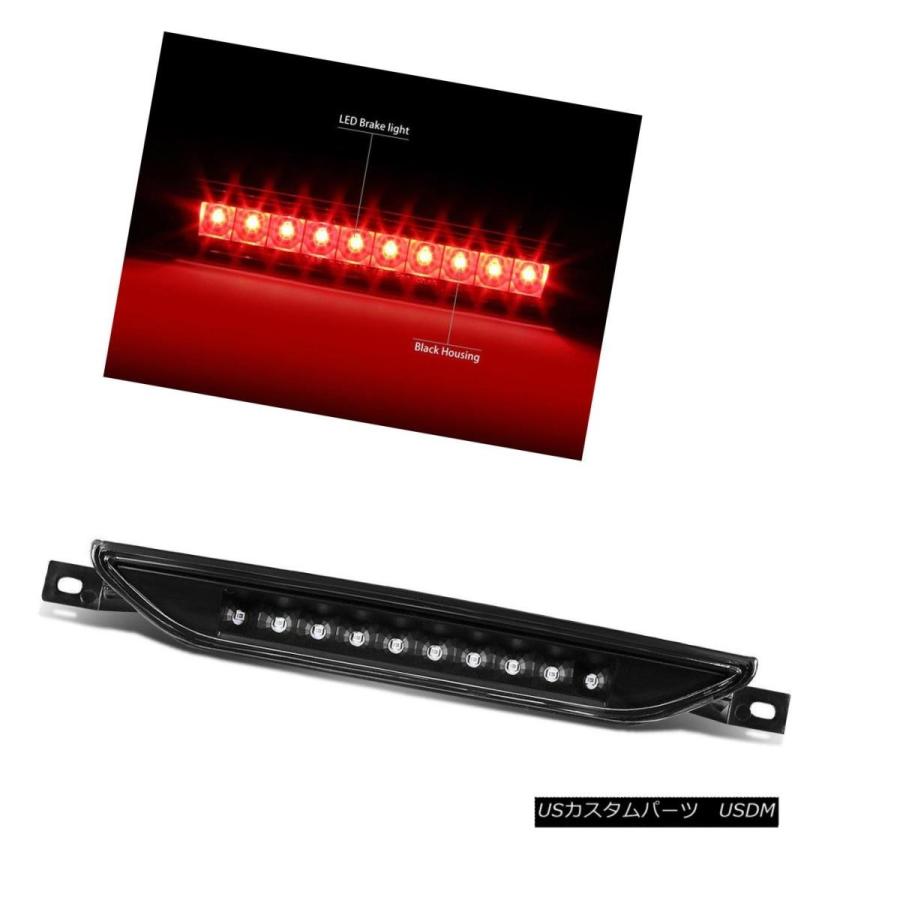 テールランプ 07-16ジープ羅針盤用LED第3ブレーキライトリア第3テールストップランプブラック For 07-16 Jeep Compass L