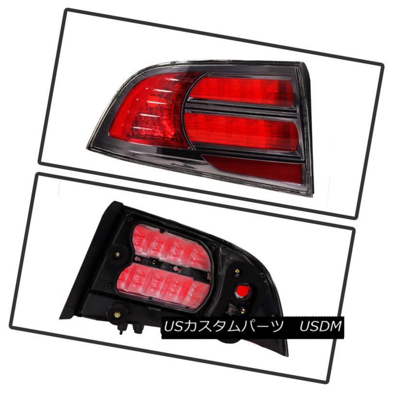 テールライト 04-08のためにAcura TLレッド左/右タイプ-Sスタイルテールライトリアブレーキランプセット For 04-08 Acura Tの画像