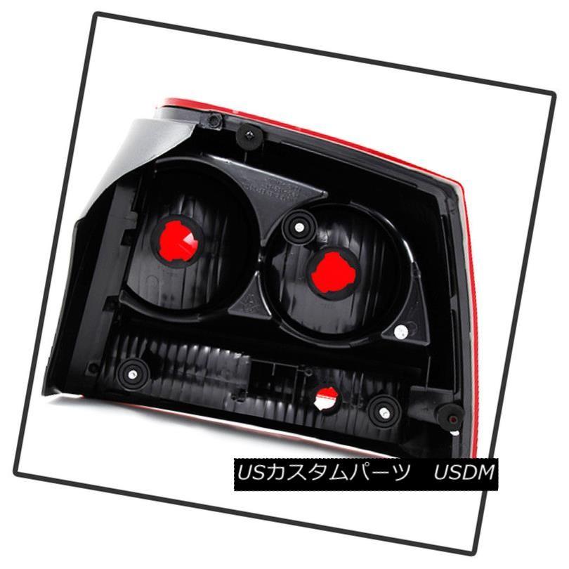 テールライト 06-08ダッジチャージャーレッドクリア左/右テールライトリアブレーキランプセット For 06-08 Dodge Charger Reの画像
