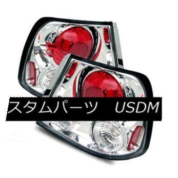 テールライト 00-02アクセントハッチバッククロムLH + RH Altezzaテールライトリアブレーキランプ For 00-02 Accent H