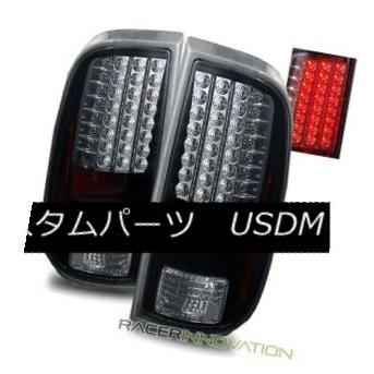 テールランプ 08-12ジェラルド・r・フォードF250 / F350 / F450スーパーデューティブラックLEDテールライトブレーキランプ用 For 08-12 車、バイク、自転車-ライト、レンズ