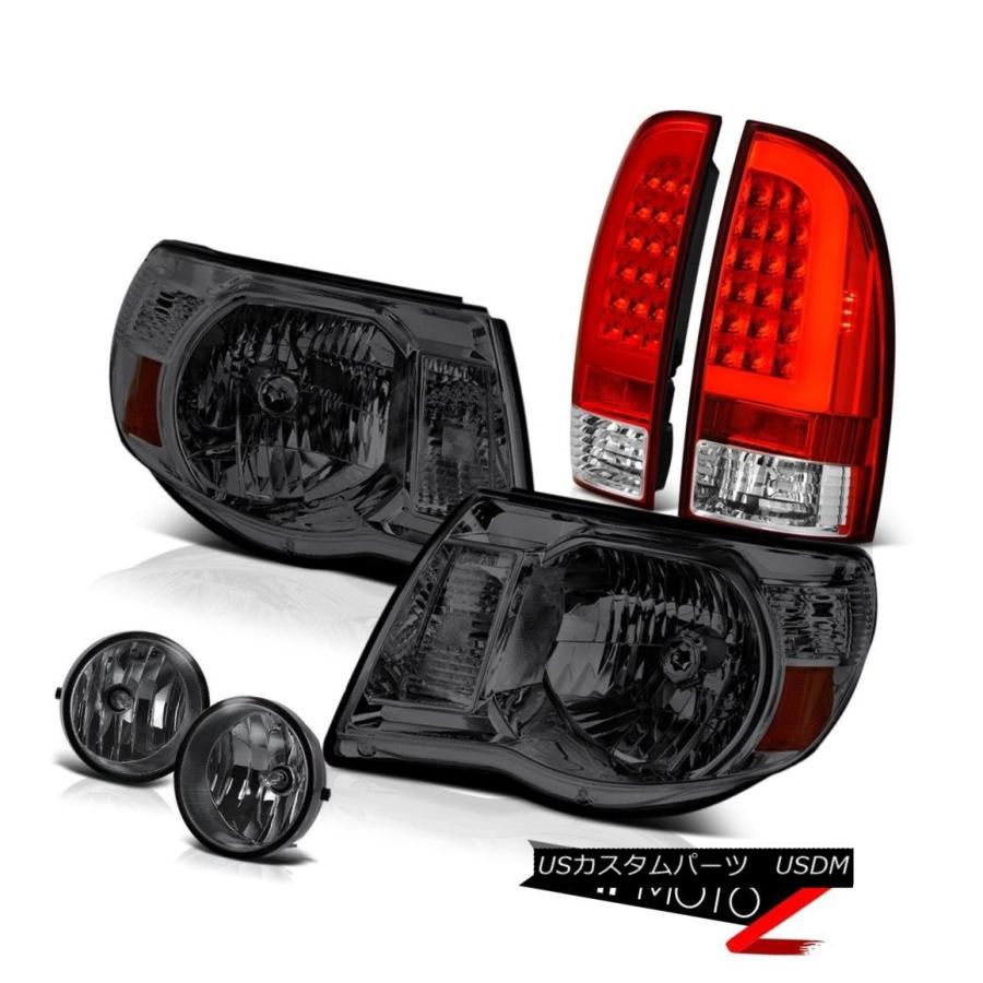 テールライト 05-11トヨタタコマレッドクリアテールダークスモーク工場