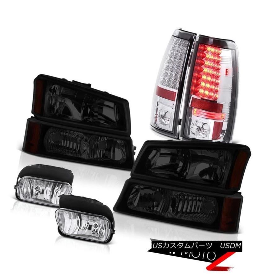 テールランプ 03 04 05 06 Chevy Silverado 2500Hdフォグライトテールブレーキダークテントヘッドライト 03 04 05