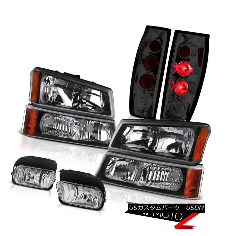 テールライト 03 06シボレーアバランチクロムフォグライトスモークテールランプバンパーライトヘッドライト 03 06 Chevy Avalanche L7dbx9ct2c 車 バイク 自転車 Phoenix Ge