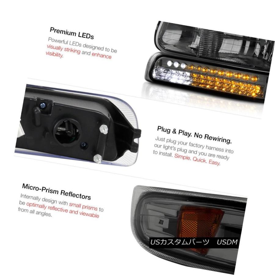 テールライト 2000-2006シボレー郊外4X4レッド第3ブレーキランプフォグランプテールライトヘッドライト 2000-2006 Chevy Subの画像
