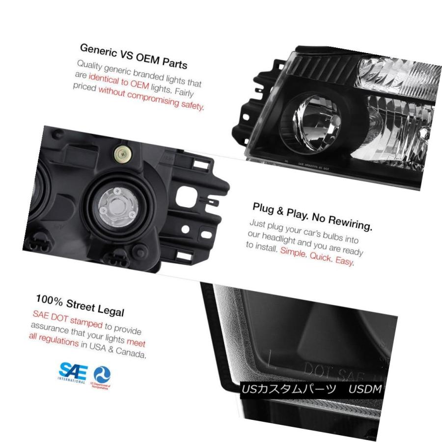 テールライト 2004年?2015年Titan Pro-4Xブラックヘッドランプテールライトヘッドライトリアライトフォグ For 2004-2015の画像