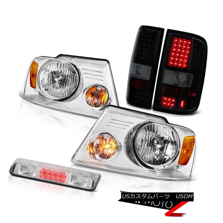 テールランプ 04-08 Ford F150 XLハイストップランプヘッドライトスモークティンテッドタイランプOE表現スタイルSMD 04-08 Ford
