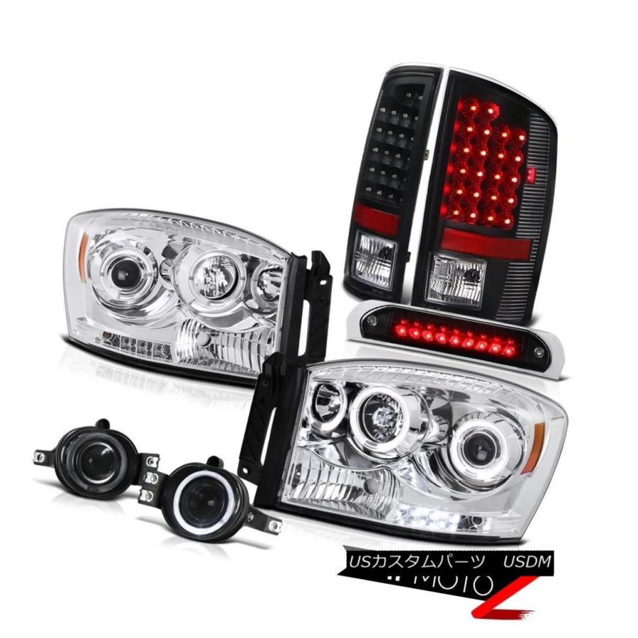 テールランプ クロームLEDエンジェルアイヘッドライト末たのもしい燈台プロジェクターフォグ3月2006 Ram SLT Chrome LED Angel E 自動車-ライト、レンズ