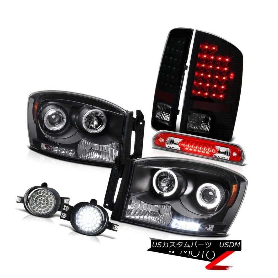 テールランプ 2007年のDodge Ram前照灯SMD Halo Smoke LEDテールランプFoglights 3rd打ちきり 2007 ライト、レンズ-その他ライト-自動車