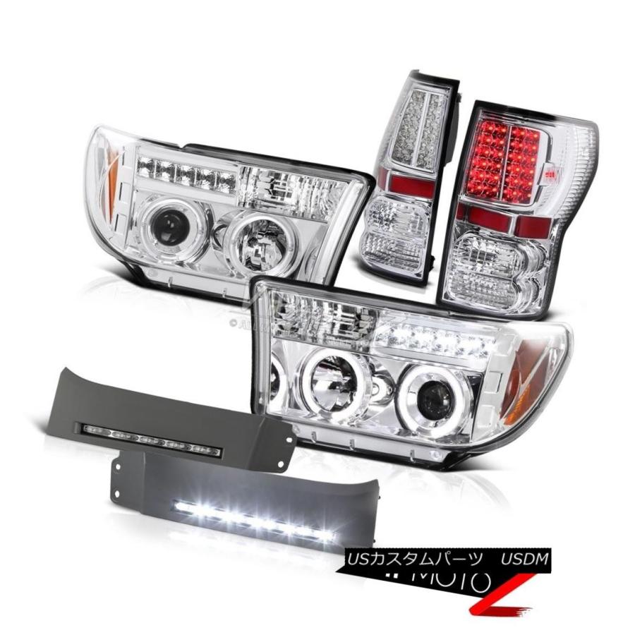 テールランプ トヨタトンドラ07-13 3UR-FE V8 5.7LバンパーLEDトリムフォグランプヘッドライトテールライト Toyota Tundr 車、バイク、自転車-その他ライト