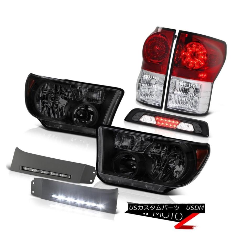 テールランプ 07-13トヨタトンドラSR5ヘッドランプバンパーDRL 3RDブレーキランプテールライトアセンブリ 07-13 Toyota Tund ライト、レンズ-その他ライト