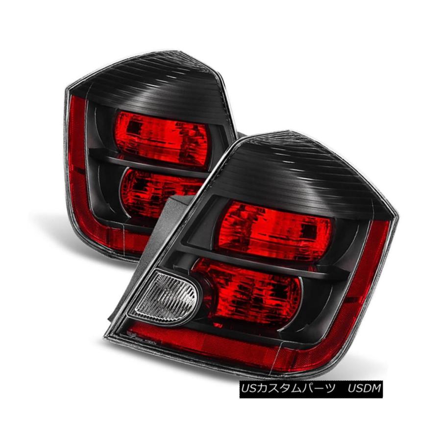 テールライト {FULL SMD REVERSE} 2007-2009 Nissan Sentra [JDM SPEC]ブラックレッドテールライト {の画像