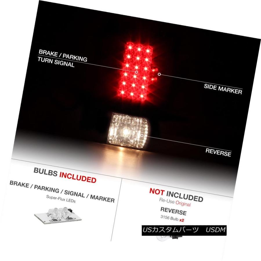 テールライト 1999-2007 Ford SuperDuty SD F250 F350 F450 [SINISTER BLACK] LEDテールライの画像