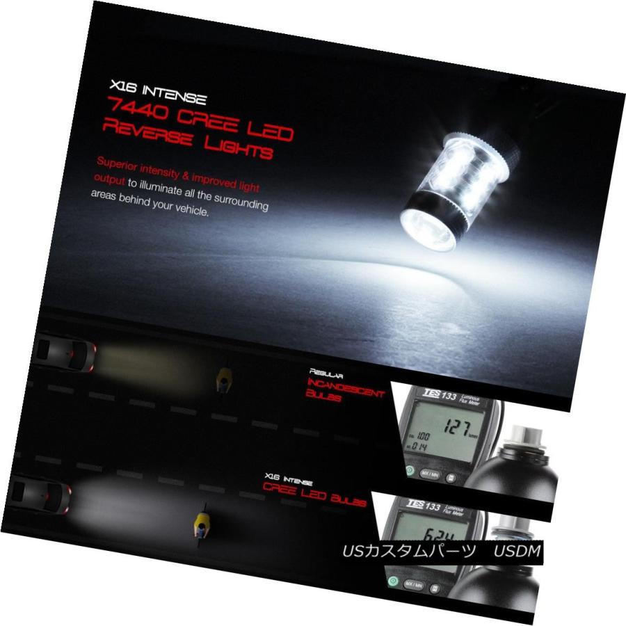 テールライト Cree LEDリバースホンダアコード96-97 2 / 4DR JDMブラックテールライトアセンブリF22 Cree LED Reveの画像