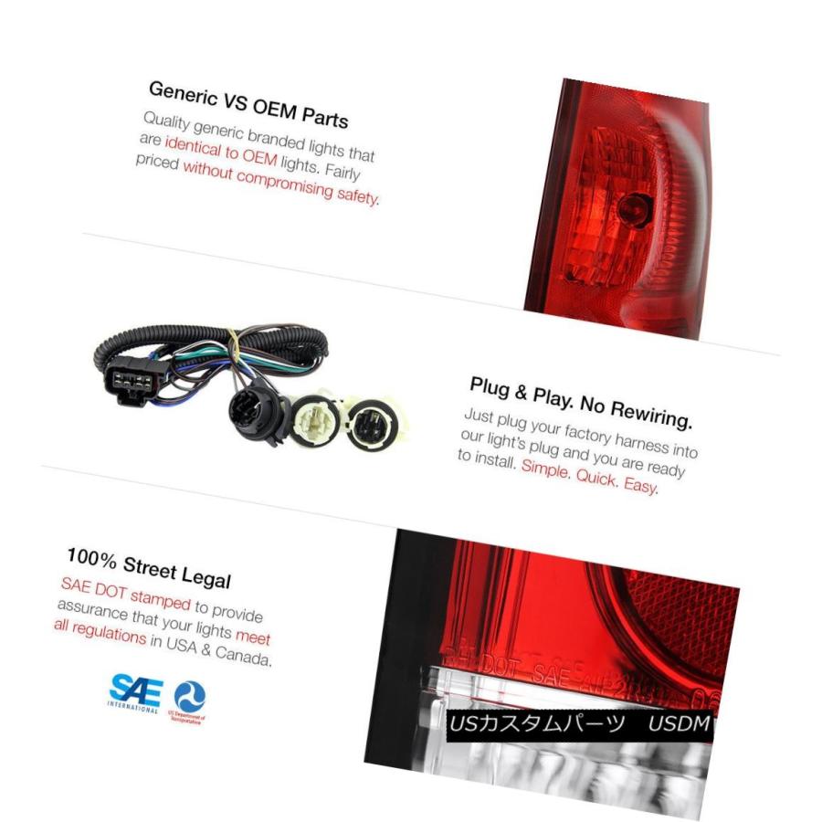 テールライト ！クリーLEDバックアップ！ 2002-2006シボレーアバランチェ \"工場スタイル\"リアテールランプセット !Cree LED Bacの画像