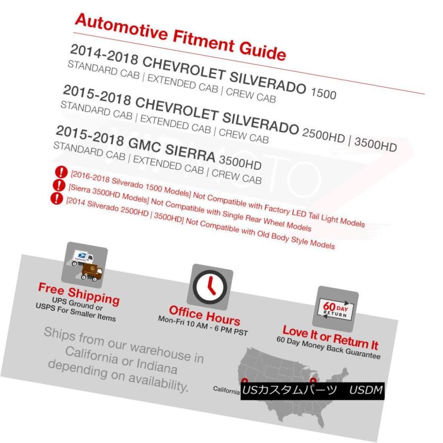 テールライト 2014-2018 Chevy Silverado 1500 2500 3500工場スタイルテールライトアセンブリ左 2014-2018の画像