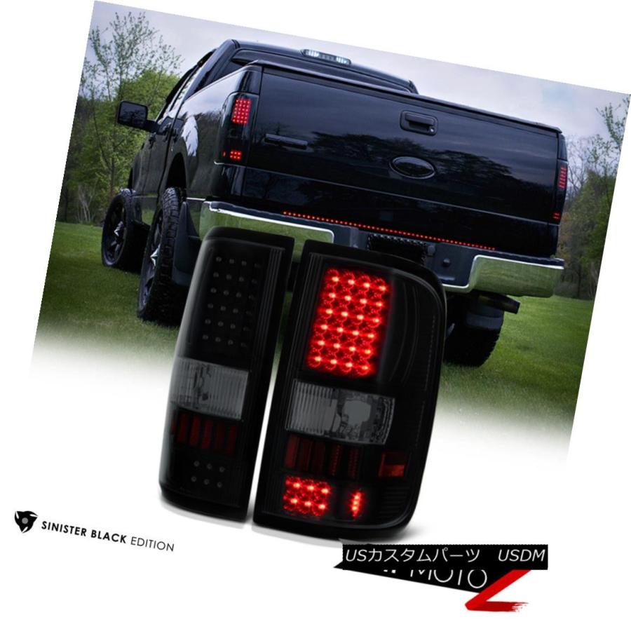 テールライト 2004-2008フォードF150ロボ \"SINISTER BLACK\" SMD LEDリアテールライトランプアセンブリ 2004-20