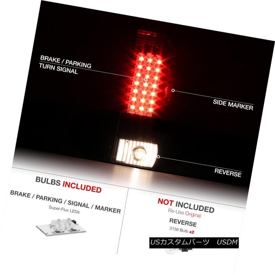 テールライト 97-03 Ford F150 RED / CLEAR LEDブレーキ信号テールライトランプ左右アセンブリ 97-03 Ford F15の画像