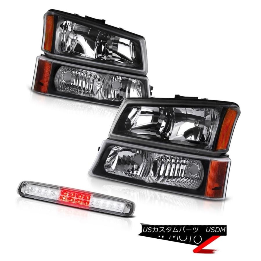 テールライト 03-06 Chevy Silverado 1500ユーロクリアハイストップランプシグナルライトヘッドランプLED 03-06 Chev