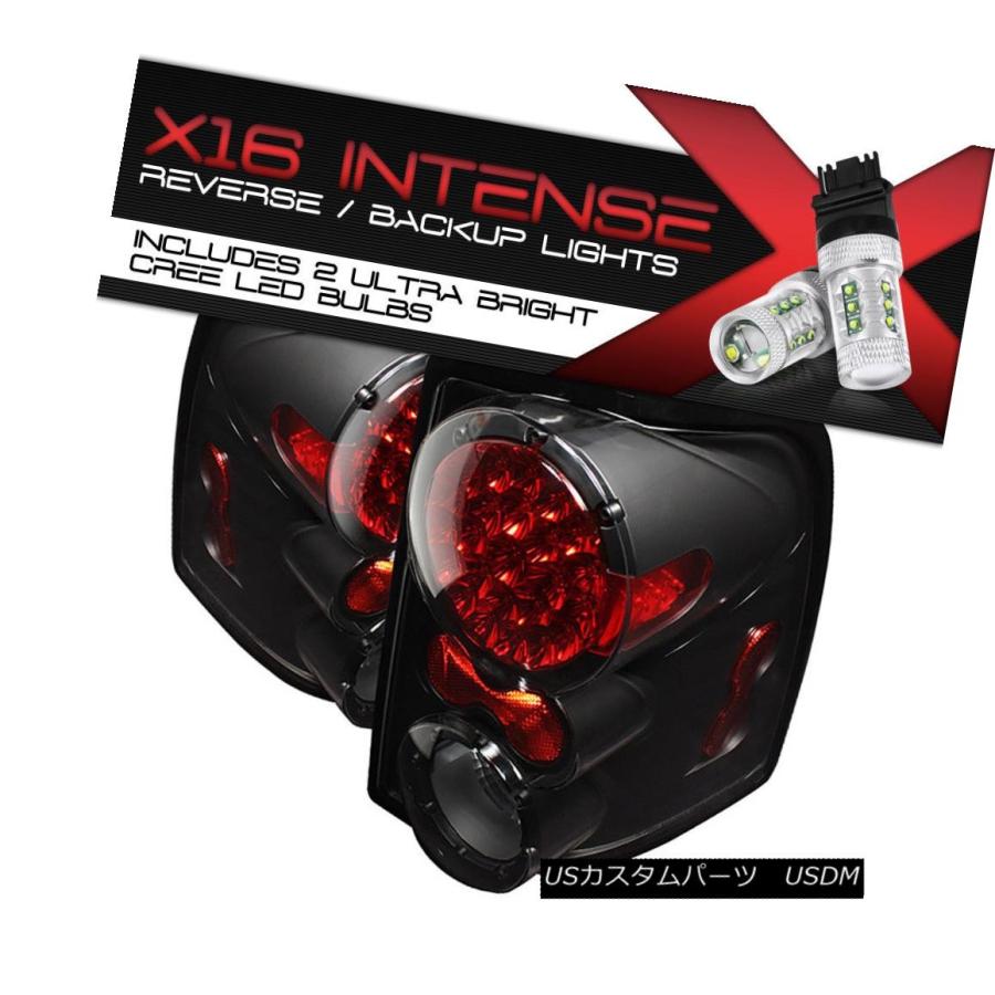 テールライト CREE LED REVERSE 02-05フォードエクスプローラースポーツ/ XLS / XLTブラックLEDテールライトアセンブリ