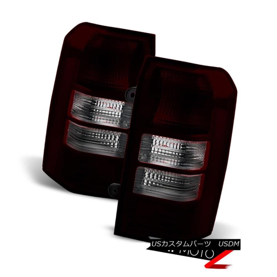 テールライト \"DARK SMOKE RED\" 2008-2016 Jeep PatriotリアブレーキテールライトシグナルランプLH + RH \"D
