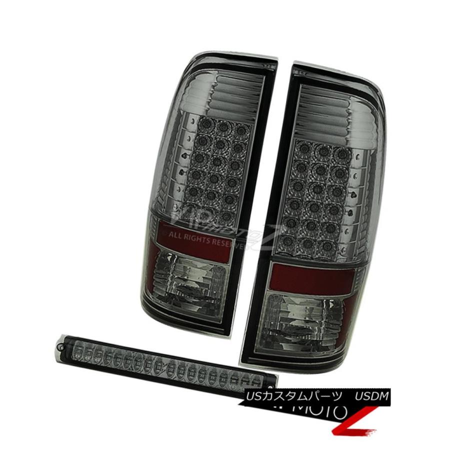 テールライト 1997-2003フォードF150ロボスモーククロームリアLED SMDテールライト第3ブレーキランプ 1997-2003 Ford F
