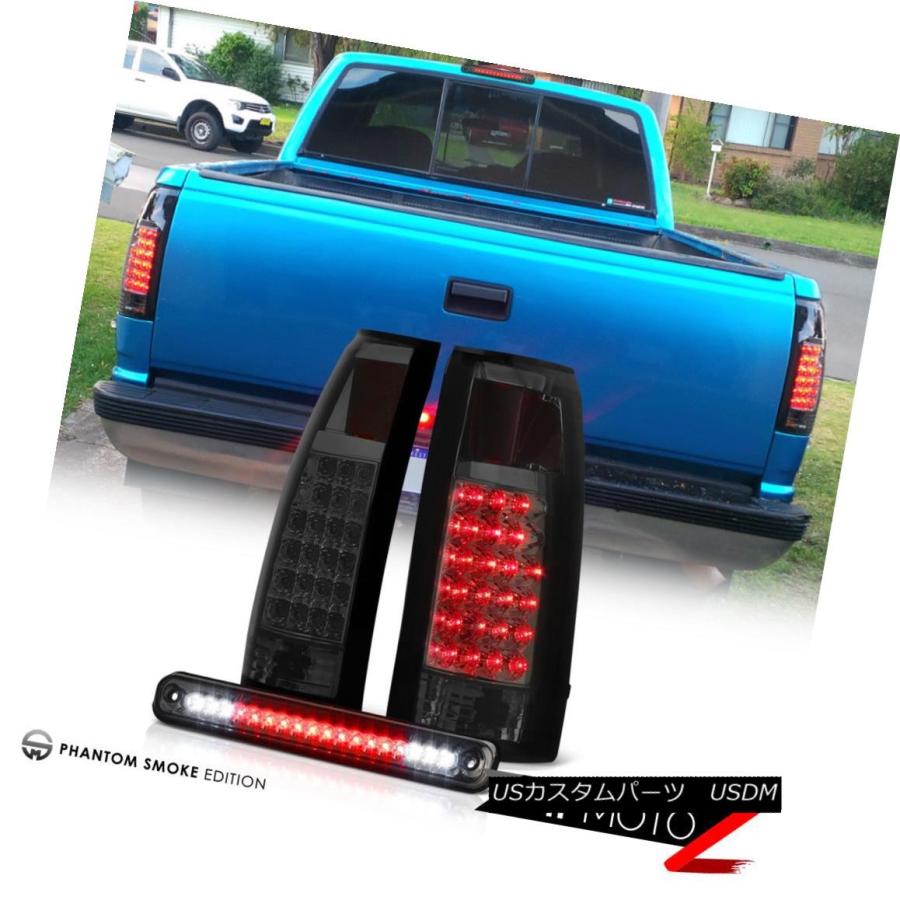 テールライト 88-98シボレーGMC C10 C / K 1500-3500スモークテールライト第3ブレーキカーゴランプCHMSL 88-98 Ch
