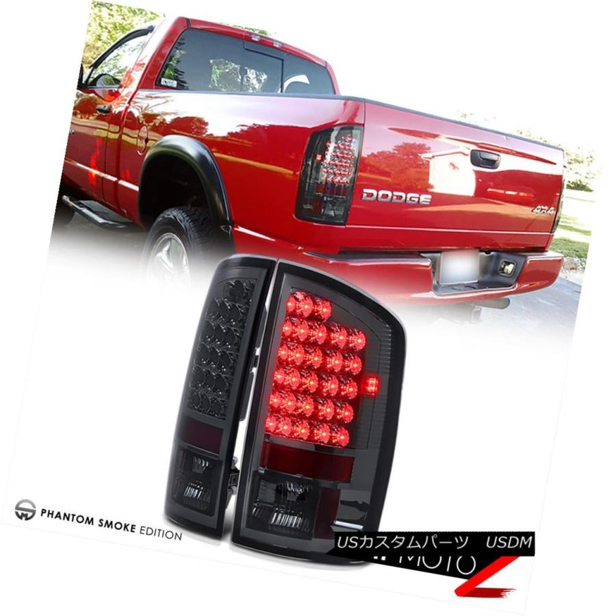 テールランプ 2007-2009ダッジラム1500スモークダークLEDテールライトブレーキランプ07-08 Ram 2500 3500 2007-20