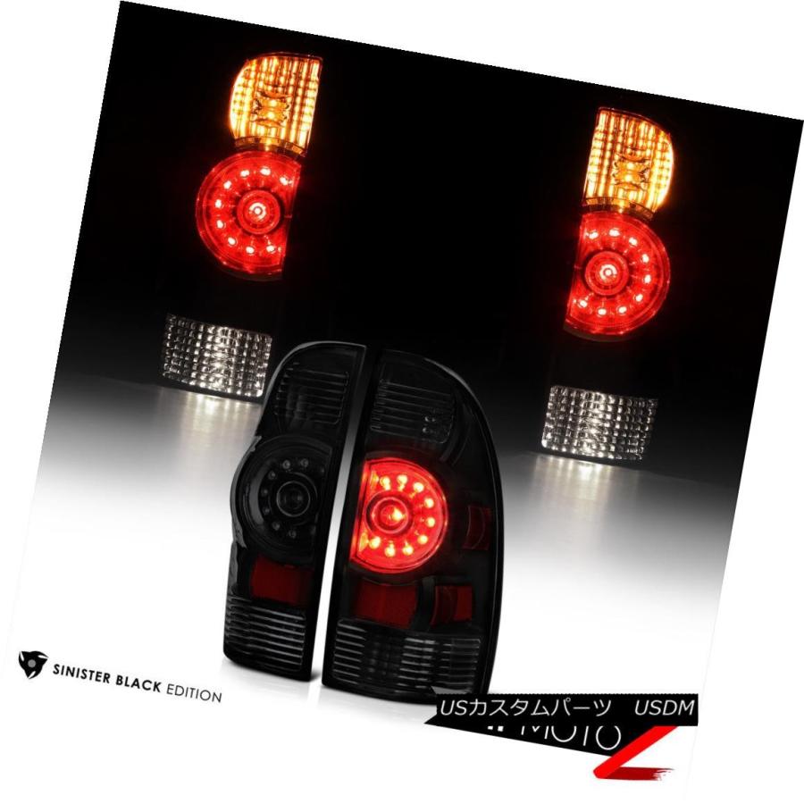 【中古品】2005‐2015　タコマ　スモークテールランプ　USDM テールライト 05-15トヨタタコマダークスモークティンテッド工場LED左+