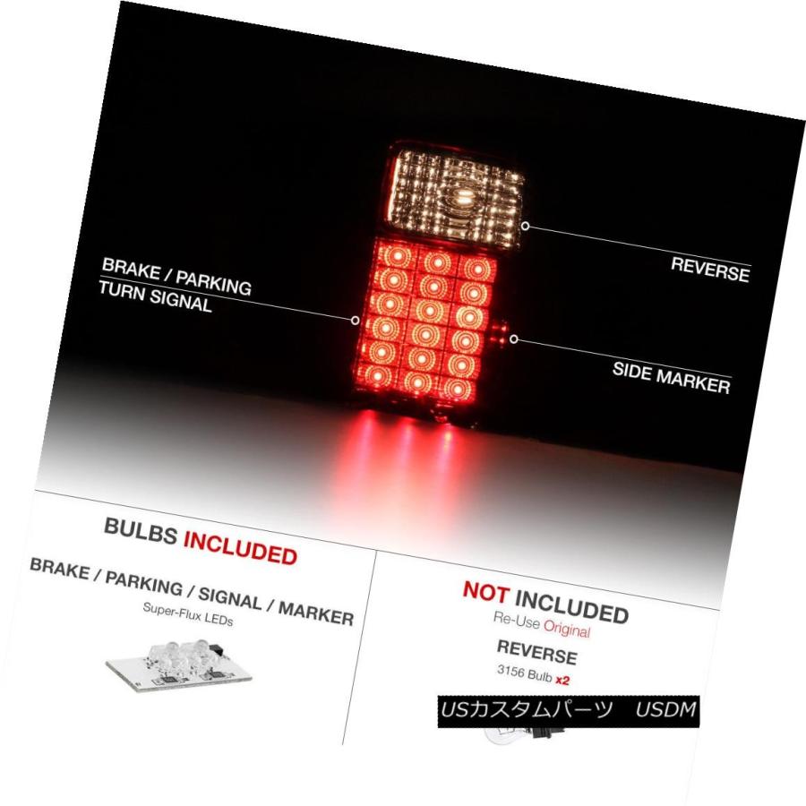 テールランプ 01-05ジェラルド・r・フォードレンジャーI4 V6 {喫する赤LED}テールライトリアブレーキLH RH有りの実 01-05 Ford Ranger I4