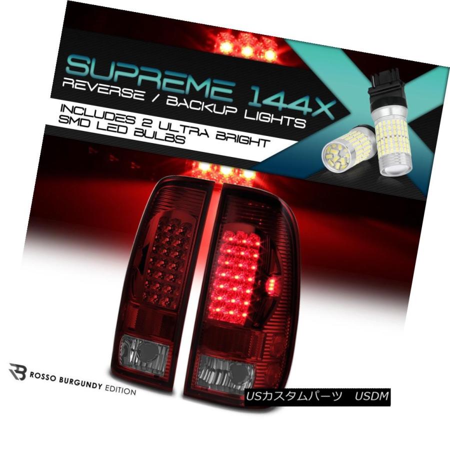 テールライト 360°SMDバックアップ！ 97-03 F150 STYLESIDE SMOKEY RED LEDテールライトアセンブリ !360 D