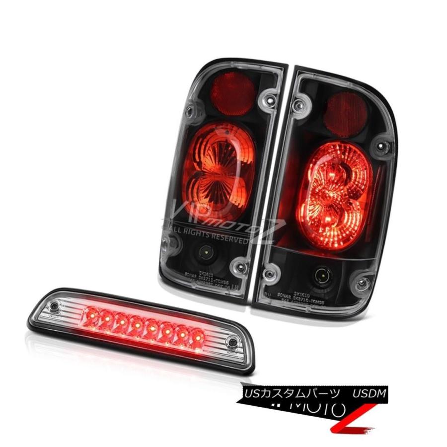 テールライト 01 02 03 04 Toyota Tacoma LimitedルーフブレーキライトマットブラックテールランプLED 01 02 03