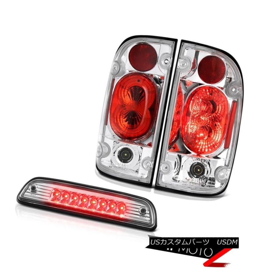 テールライト 01-04トヨタタコマSR5スターリングクロームルーフカーゴライトリアブレーキランプLED 01-04 Toyota Tacoma SR