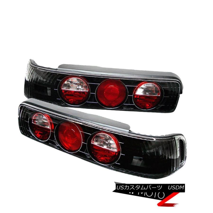 テールライト Acura 90-93 Integra B18 VTEC L + R JDMブラックテールライトブレーキ信号バックアップランプ Acur