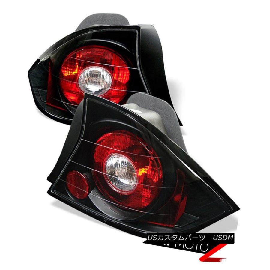 テールライト [CREE LED BACKUP] 2001-2003ホンダシビック2DR JDMブラックテールライトブレーキLH RH [CREE Lの画像