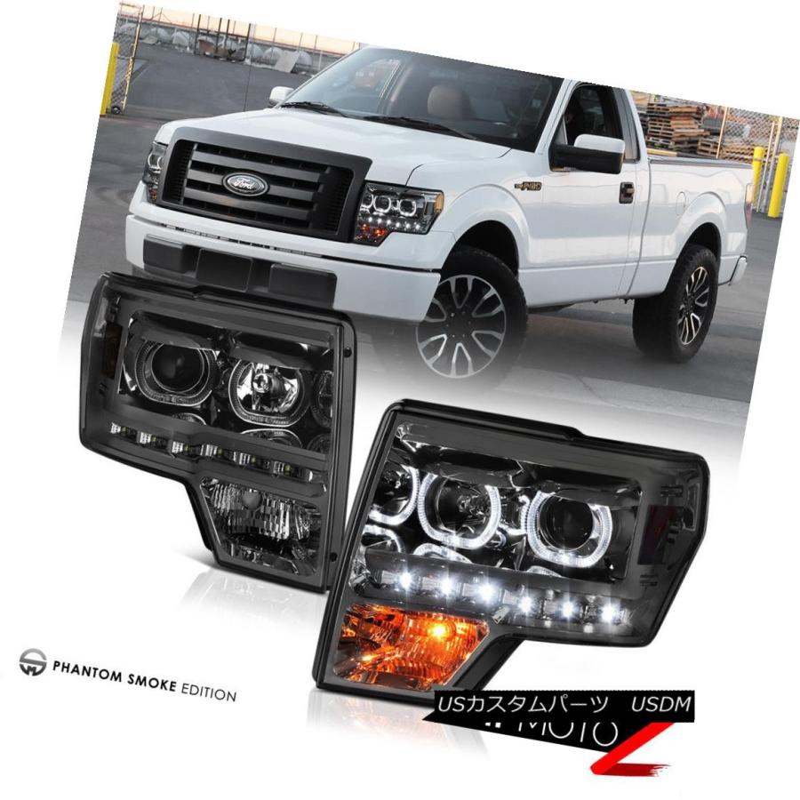 テールライト 09-14 F150 FX2スモークサードブレーキランプダークティンテールテールランプヘッドランプLED SMD 09-14 F150の画像