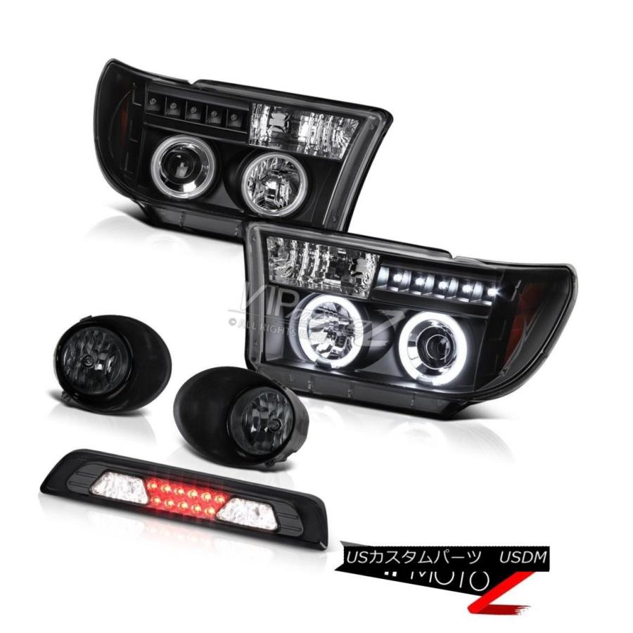 テールライト 2007-2013 Toyota Tundra Limitedフォグライト3RDブレーキランプブラックヘッドライトクール 2007-20