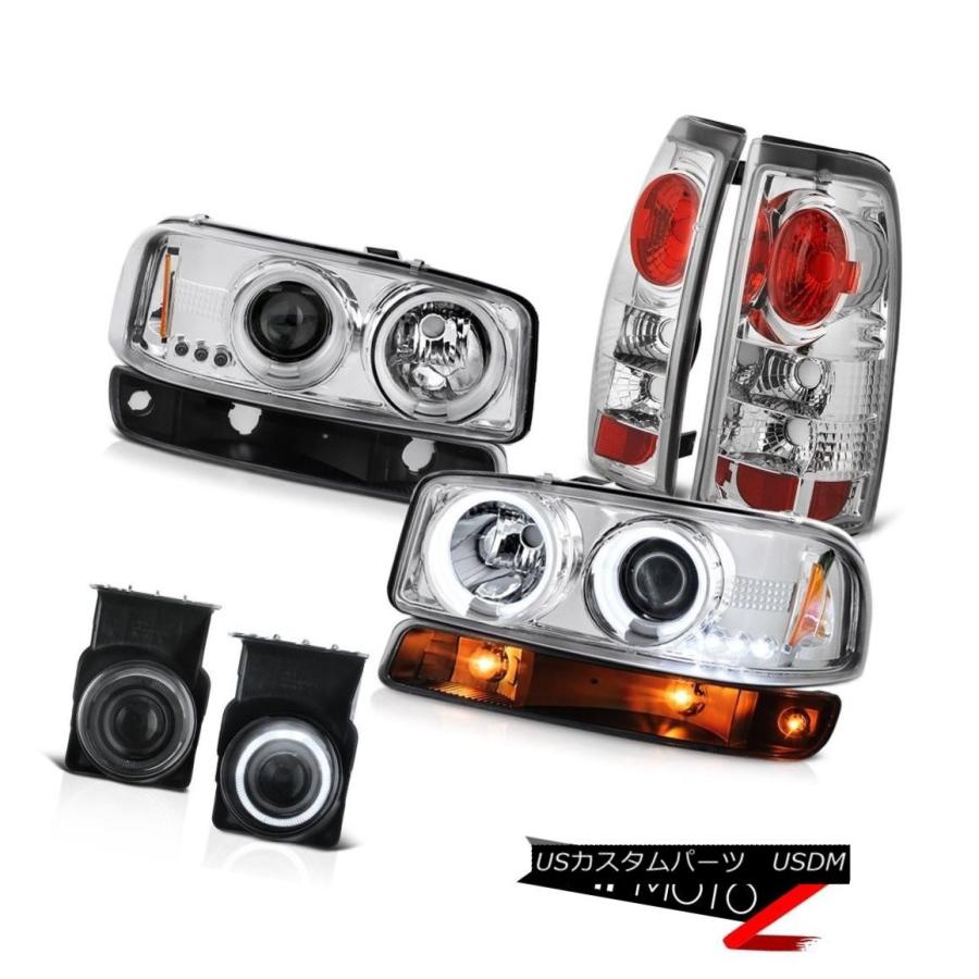 テールライト 03-06 Sierra 5.3L Foglightsユーロクロームテールライトバンパーランプccflヘッドライト 03-06 Sier