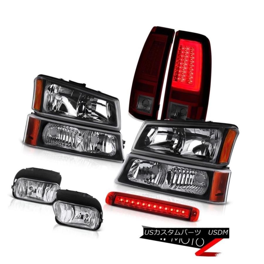 テールライト 2003-2006 Silverado Taillamps 3RDブレーキランプフォグライトブラックシグナルヘッドライト 2003-20