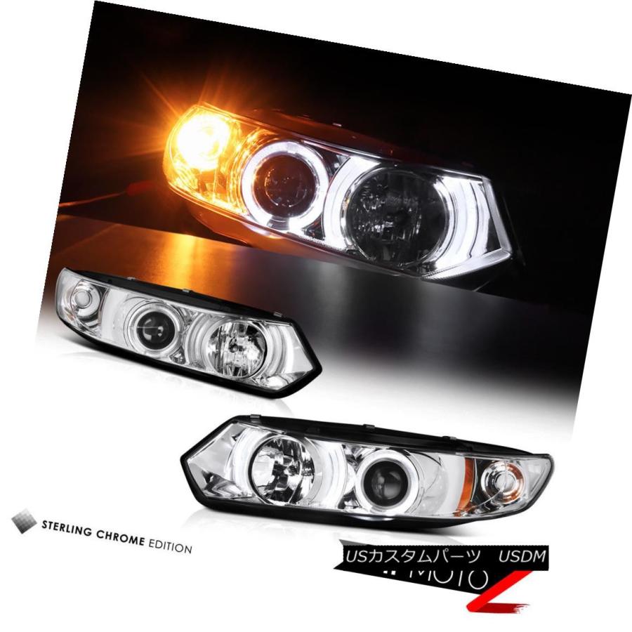 テールライト 06-08ホンダシビック2DR LEDエンジェルアイヘッドライトダークブレーキテールライトバンパーフォグ 06-08 Honda Civの画像